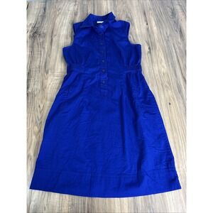 New‎ York & Company Stretch Sleeveless Dress Medium Blue